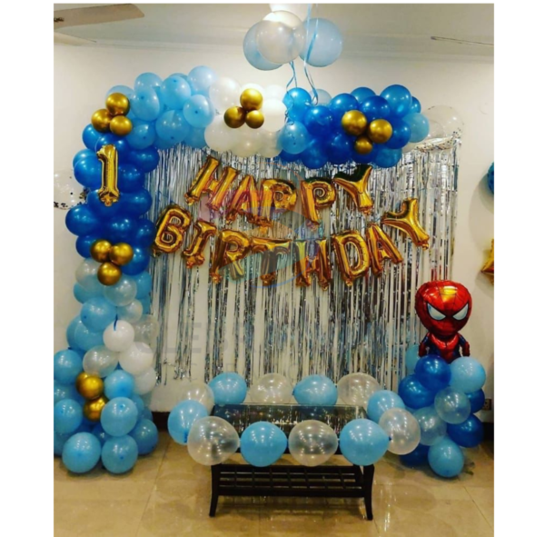 Spiderman birthday theme decoration