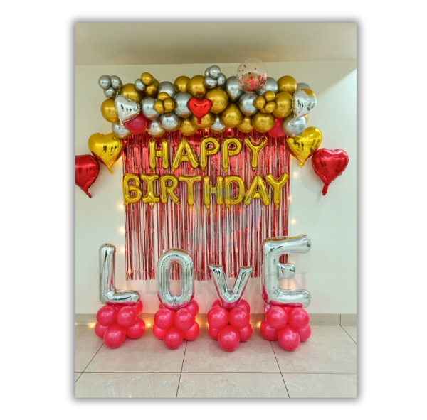 Rosegold garland theme Birthday decoration