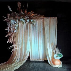 Pampus Flower Backdrop